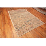 Nazmiyal Collection Colorful Confetti Hand-Knotted Wool Area Rug 6'4" X 9'3"