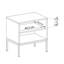 Avereigh 53.6cm W Steel Bedside Table-140910477