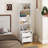 Night Stand with Bookshelf And Drawers-1371520283
