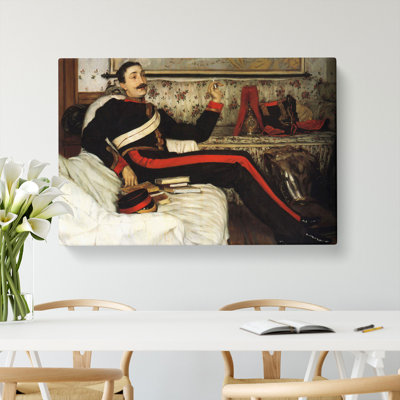 Colonel Frederick Barnaby by James Tissot - Wrapped Canvas