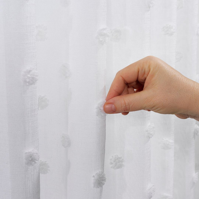 Rideau transparent extra long et extra large Fancy, L 100 po x L 100 po