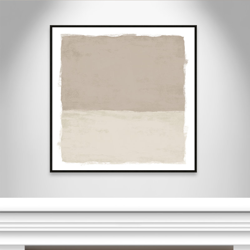 «Silent Sands I» par Natalie Carpentieri, Espresso, H 41,5 po x l 41,5 po
