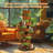 91" Elizha Solid Wood Large Cat Tree Tower Condo-774256821