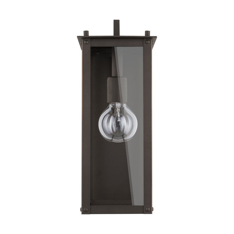 Lanterne murale d'extérieur 1 lumière Lenoir, Bronze huilé