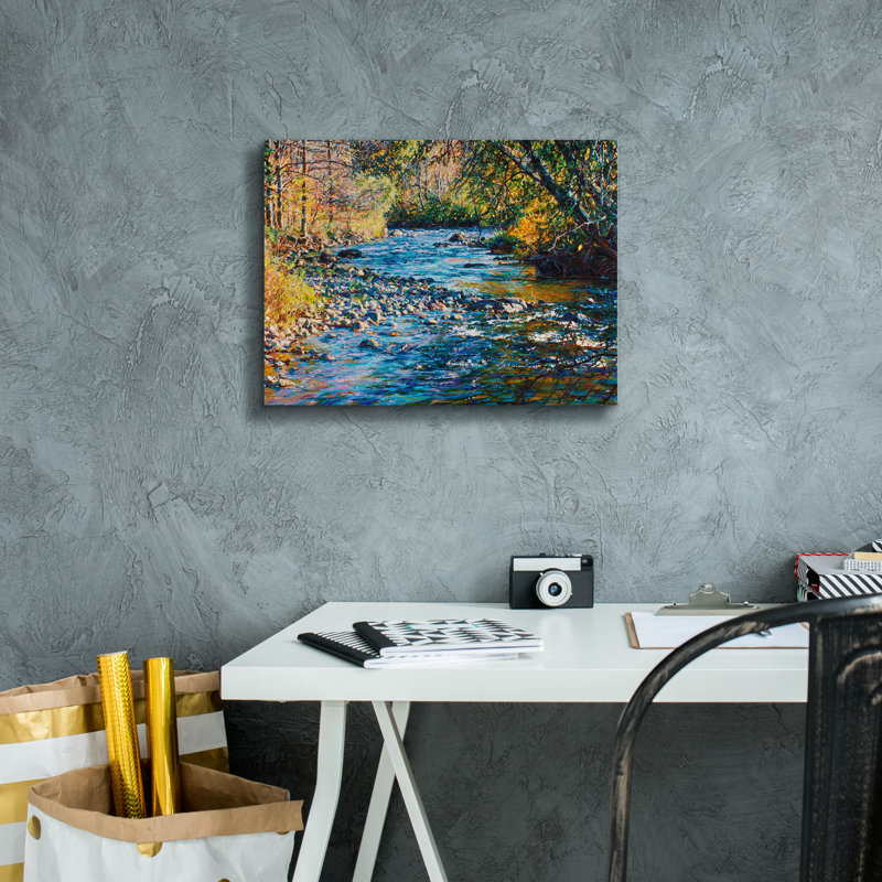 «River Lace» par Joanne Towers, art mural sur toile, H 12 po x l 16 po x P 0,75 po