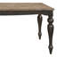 Ensemble de table de salle à manger 5 pièces Kyle Brown brossé et gris anthracite