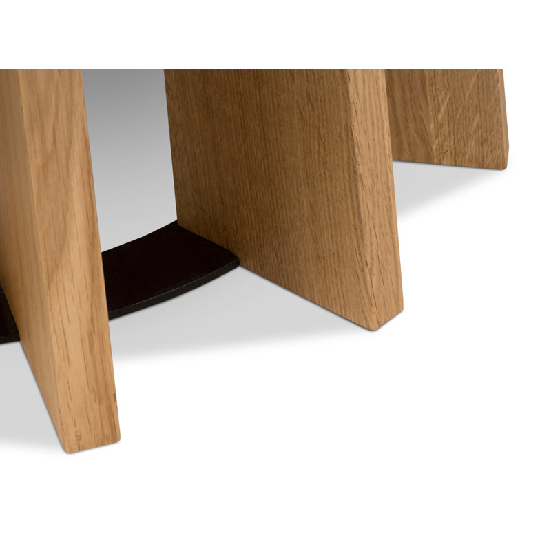 Atoli Pedestal Coffee Table, Beige, 40cm H x 140cm W x 140cm D
