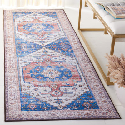 Tapis oriental beige / bleu