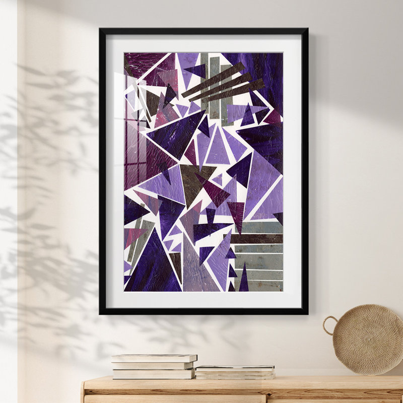 Mauve rêve II - impression encadrée, H 28,5 po x l 20,5 po, Noir