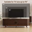 Meuble télé moderne en bois l 63 po Aguilera avec rangement, tablettes et prise électrique pour téléviseur-435930404
