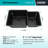 32" x 19" Platinum Quartz Kitchen Sink, 60/40 Double Bowl Sink, Drop-in Sink, Undermount Sink, Granite Kitchen Sink-101427310