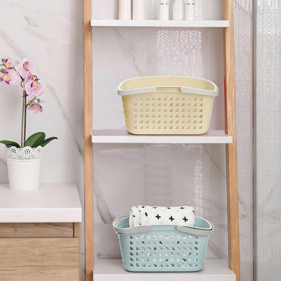 4-Pack Shower Caddy Basket Portable With Dual Handle, Stackable Plastic Organizer For Bathroom
