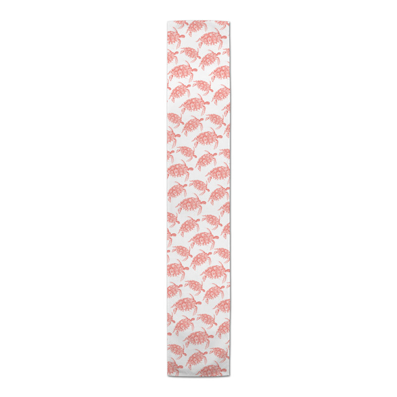 Chemin de table Brendia, P 16 po x L 72 po, Rose