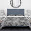 Ensemble de housse de couette à feuilles géométriques designart-35229272