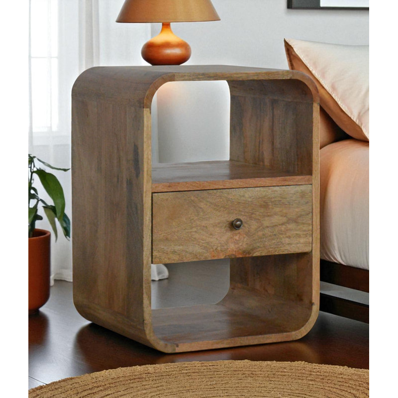Ocala 40cm W Solid Wood Bedside Table