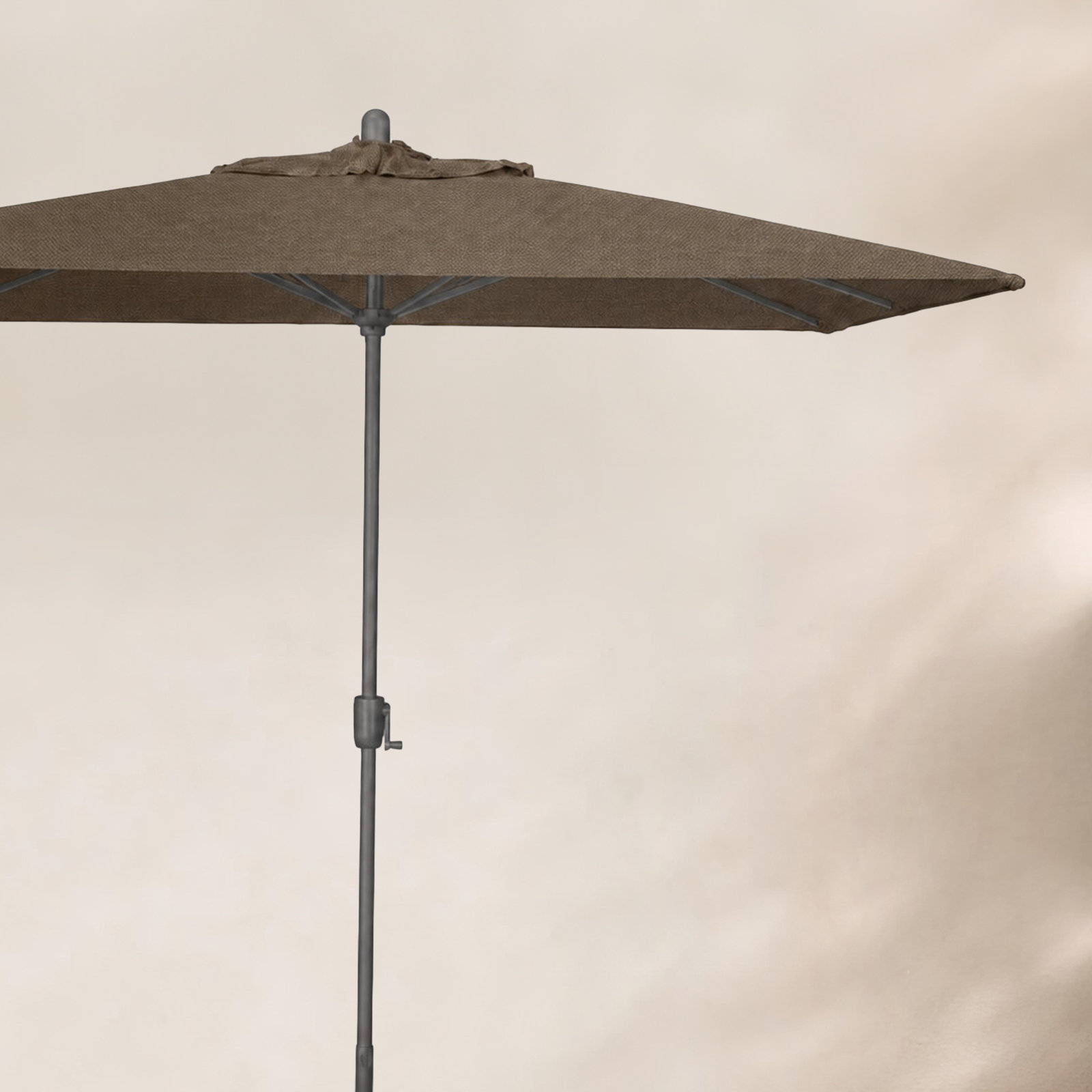 Olivier 9.7' Umbrella, Starring Gray, Canvas Taupe Sunbrella® Canvas
