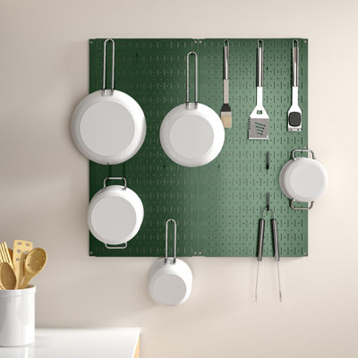 Steel Rectangle Wall Mounted Pot Rack