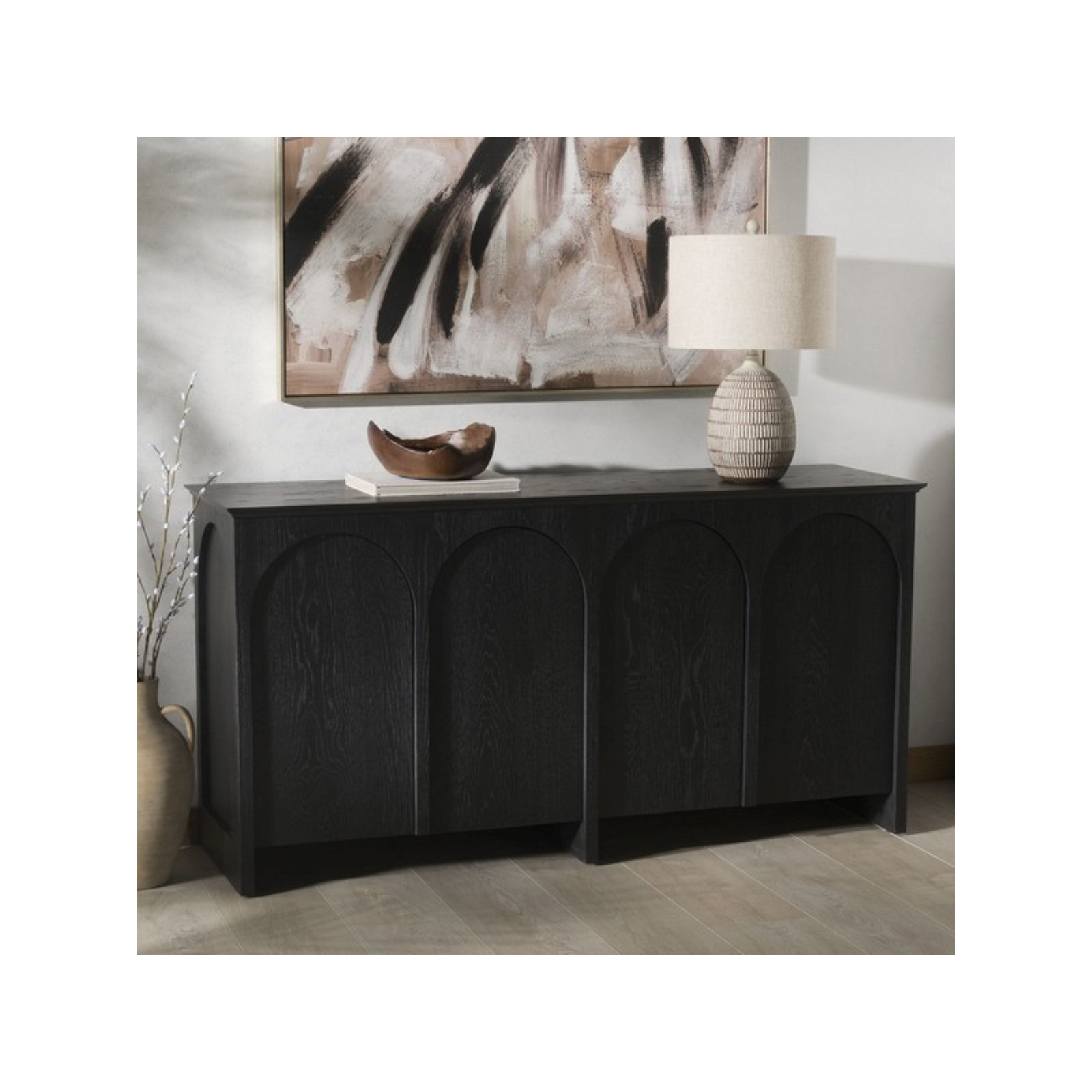 Ana 64" Carved Arch Sideboard