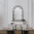 Otho 47" Arched Black Wall Mirror