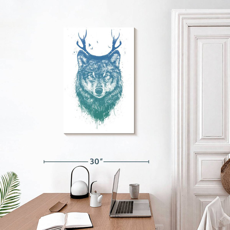 Brampt Deer Wolf, 30" H x 20" W