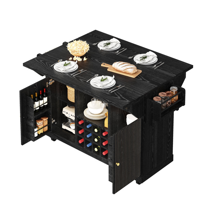 142.5 cm W Kitchen Cart with