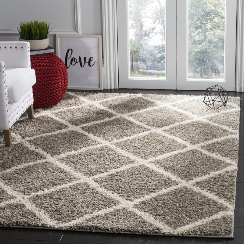 Darrol Performance Geometric Rug, Rectangle 2' x 3', Ultra Plush 2"