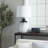 28.5" White Table Lamp with USB