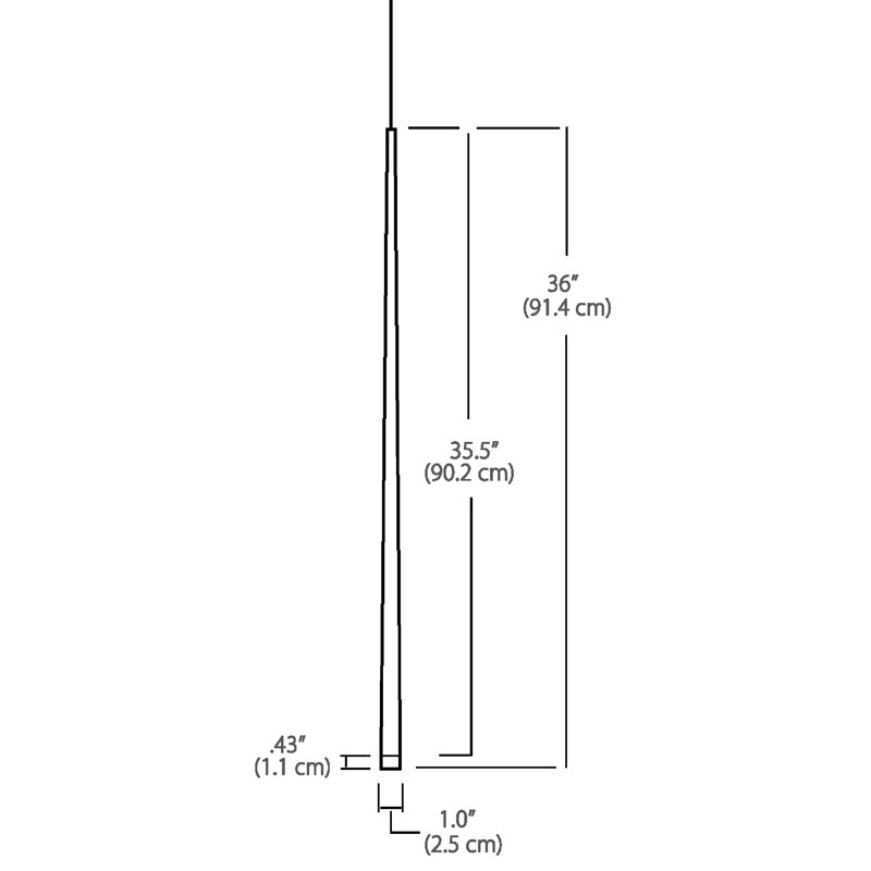 Luminaire suspendu haut cône, Chrome poli