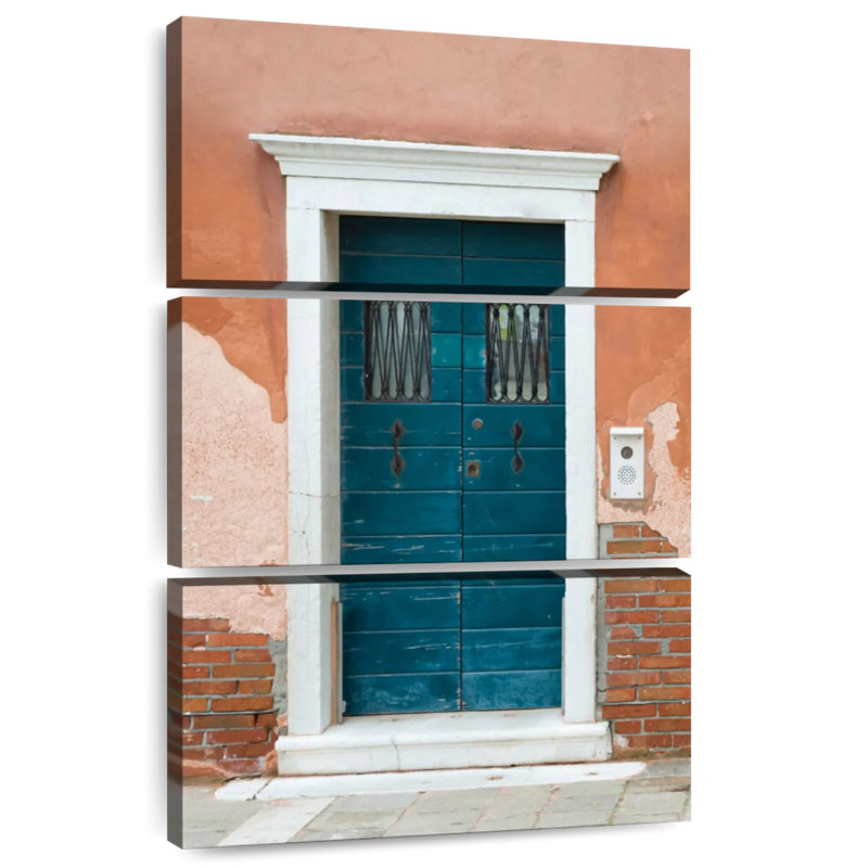 Porte rétro à Venise, H 38 po x l 24 po