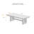 63-inch solid wood office desk, writing desk