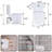 MONSFEST 1.6 Gallons GPF Elongated Close Coupled Toilets