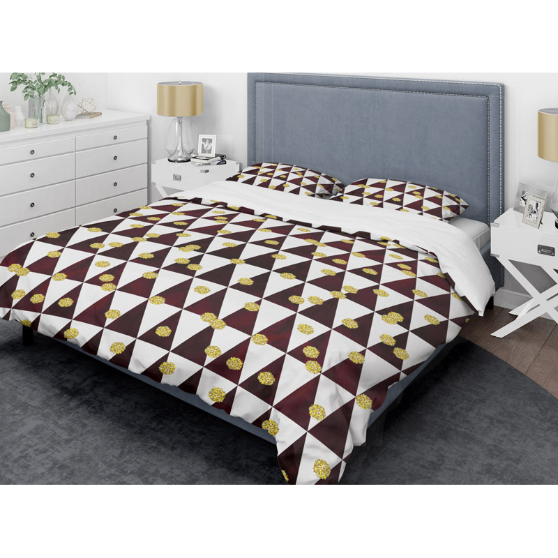  Ensemble de housse de couette II Mid-Century II, Housse de couette très grand et 2 taies