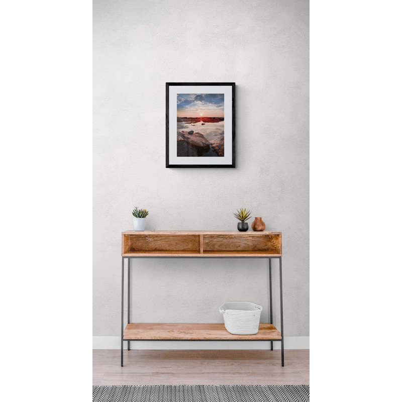 «Acadia Sunrise» par Scott Wurzel - Photogaph, Papier avec cadre noir, 20" H x 16" W