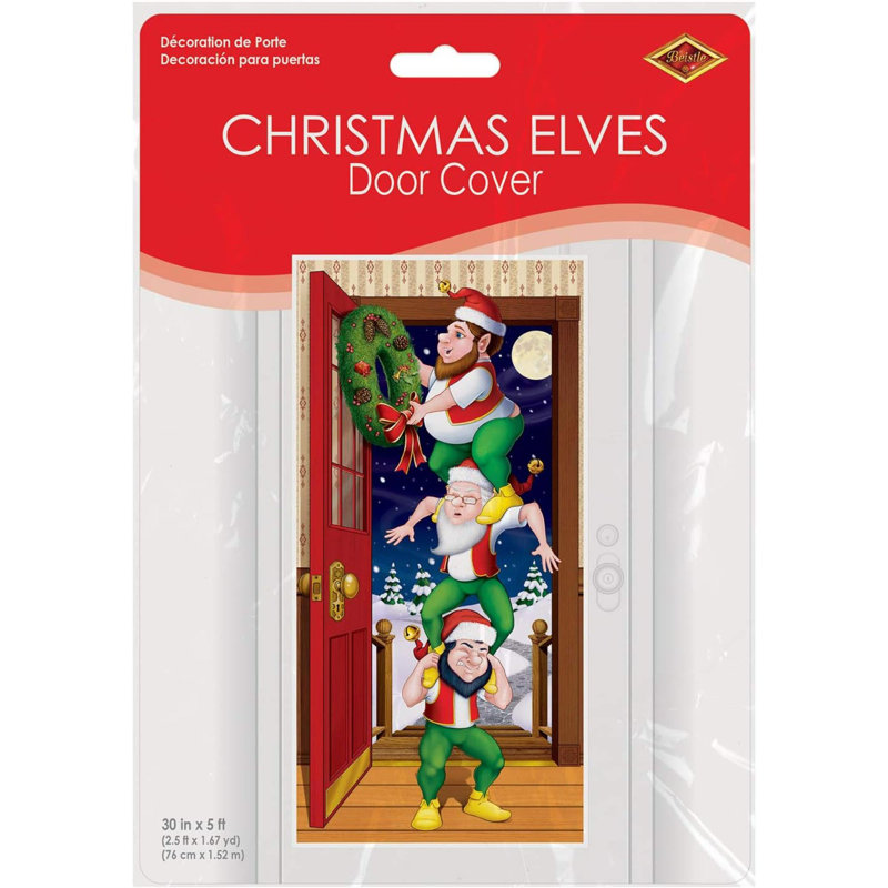 Housse de porte Christmas Elves