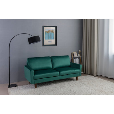 : Delight Your Senses With Soft Microfiber And Strong Support Stylish High Foam Wood Legs