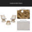 Chaise et table d'appoint
