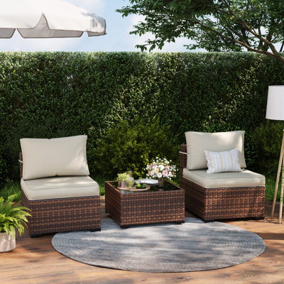 Wicker Outdoor Patio Sofa Set