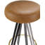 Oberon Upholstered Bar Stool with Metal Frame