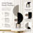 Modern Abstract Synthetic Crystal Tabletop Sculpture Deco