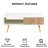 Boho Rectangle Coffee Table with Solid Wood Legs & Sliding Storage Drawer, Modern Living Room or Office Center Table-2106563064