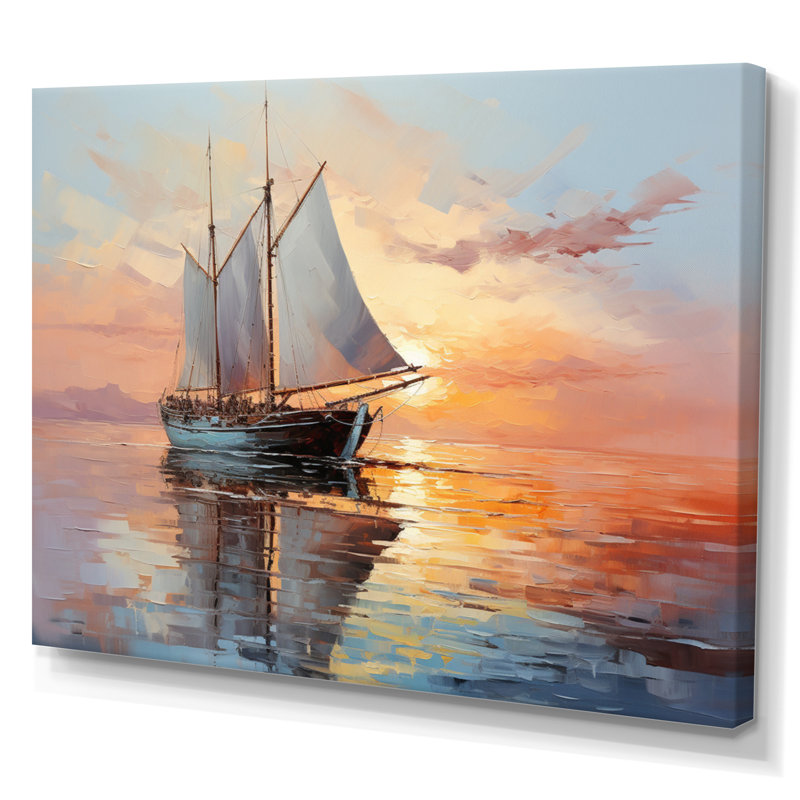 Saster voilier Coastal Dreams III - impression, 30" H x 40" W, Toile tendue
