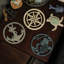 Metal Round 3 Piece Trivet Set