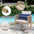 Rectangular Outdoor Dining Set With Cushions