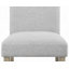 Ensemble de salle à manger 5 pièces en marbre véritable de style contemporain avec table rectangulaire et chaises à dossier plein rembourrées beige-661523635