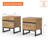 3-Piece Bedroom Furniture Set, Queen Size Bed Frame And 2 Nightstand With 4 Drawe For Bedroom-664611551