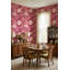 Papier peint rétro à motif floral rose pelez et collez