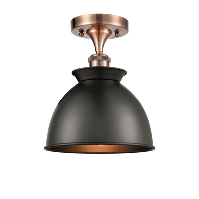 Plafonnier semi-encastré 1 lumière 8,5 po Erastus