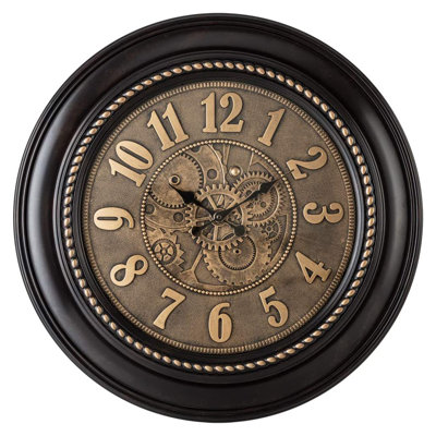 Horloge murale Rodalben 61 cm (24 po), silencieuse, cadran en aluminium 3D