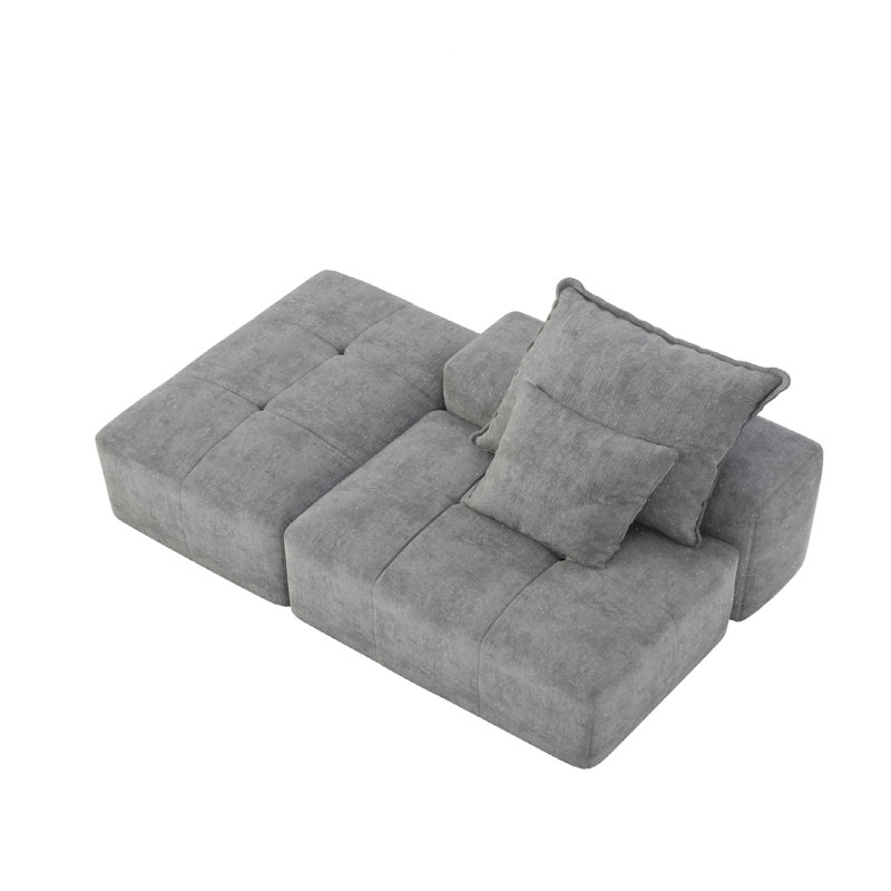 Canapé modulaire surdimensionné Modern, Gris