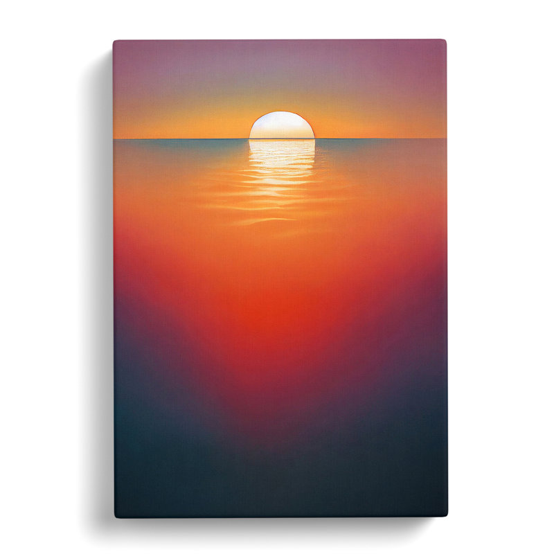 Serene Sunset - Wrapped Canvas, 76cm H x 50cm W x 3cm D